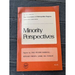 Minority Perspectives - Metropolitan Governance - London Wingo - RFF Press 1972
